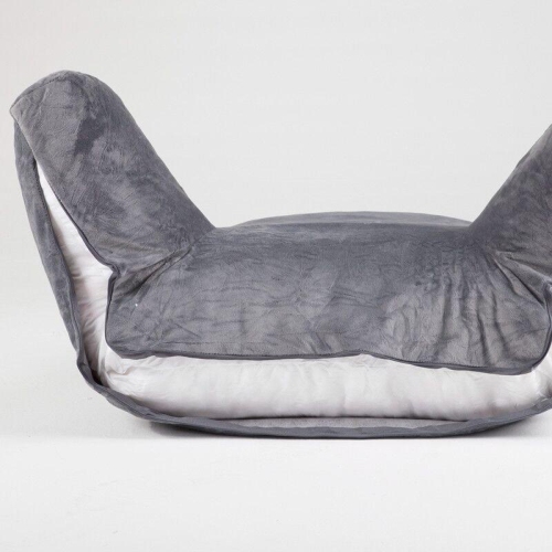 Reading Pillow TV Bed Rest Memory Foam with Arms Rests, High Shredded Memory Foam Comfort Bed Pillow Lumbar Cushion