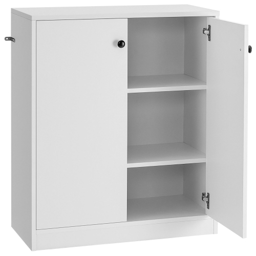 Costway 2-Door Storage Cabinet Buffet Cabinet with 3 Shelves Sideboard for Kitchen Hallway