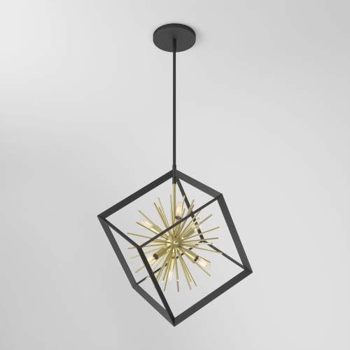 Artika Nebula luminaire suspendu moderne noir et or