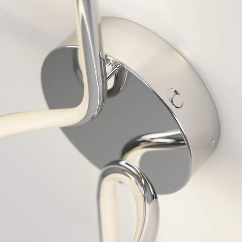 Swirl Modern Sconce Light, Chrome