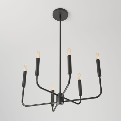 Artika Manchester Modern Pendant Light Fixture, Black