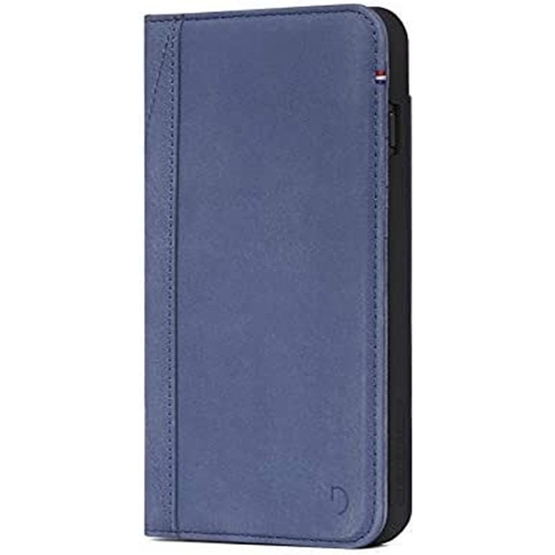 Étui portefeuille en cuir Decoded pour iPhone 8/7/6s/6 plus - Bleu pâle