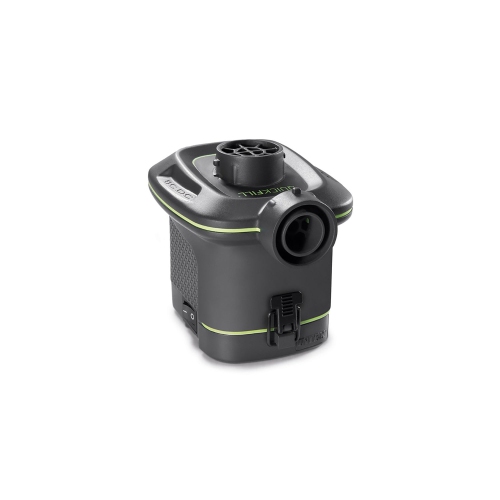 Intex - DuraBeam Inflatable Mattress, Maximum Weight 272Kg with Portable Battery Pump, Gray