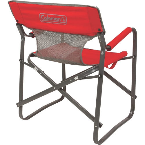Coleman - Camping Chair, Steel Frame, Maximum Capacity 300 lbs, Red