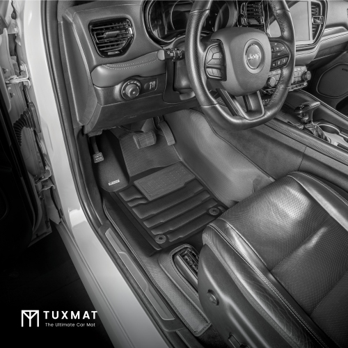 TuxMat - for Jeep Wagoneer 7-Seater 2022-2026 Models - Custom Car Mats - Maximum Coverage, All Weather, Laser Measured - This Full Set Includes 1st,