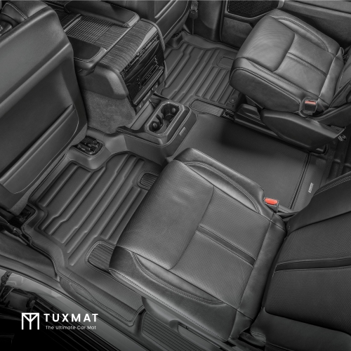 TuxMat - for Jeep Wagoneer 7-Seater 2022-2026 Models - Custom Car Mats - Maximum Coverage, All Weather, Laser Measured - This Full Set Includes 1st,