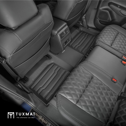 TuxMat - for Mitsubishi Outlander PHEV 2023-2026 Models - Custom Car Mats - Maximum Coverage, All Weather, Laser Measured - This Full Set Includes