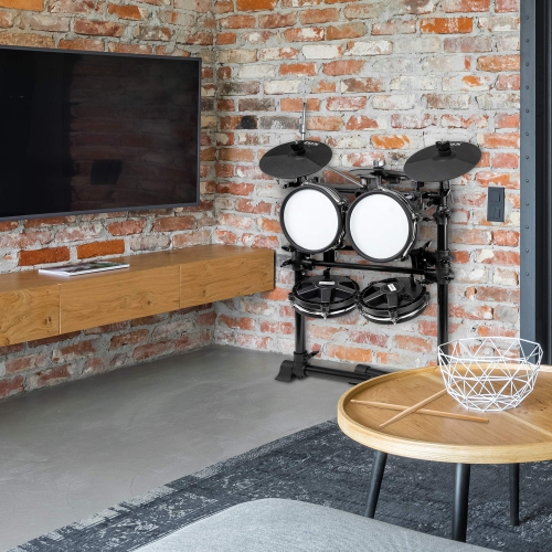 LyxJam – batterie électronique de 7 pièces, batterie électrique professionnelle pour adultes, baguettes de batterie et trône