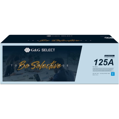 G&G Select Remanufactured Toner Cartridge Replacement for HP 125A CB541A for HP Color CM1312 MFP CM1312NFI CP1215 CP1515N CP1518NI Printer