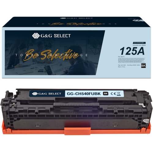 G&G Select Remanufactured Toner Cartridge Replacement for HP 125A CB540A for HP CP1518ni CP1215 CM1312nfi CP1515n CM1312 MFP Printer