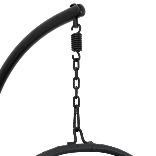 Sunnydaze – Chaise à œuf suspendue Dalia avec coussins de siège - 45 po