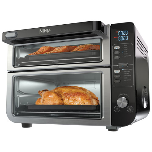 Ninja 12-in-1 Double Oven with FlexDoor - 2.5 Cu.Ft./70.8L - Stainless Steel