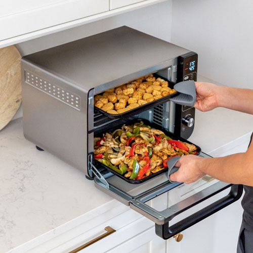 Ninja 12-in-1 Double Oven with FlexDoor - 2.5 Cu.Ft./70.8L - Stainless Steel