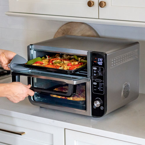 Ninja 12-in-1 Double Oven with FlexDoor - 2.5 Cu.Ft./70.8L - Stainless Steel