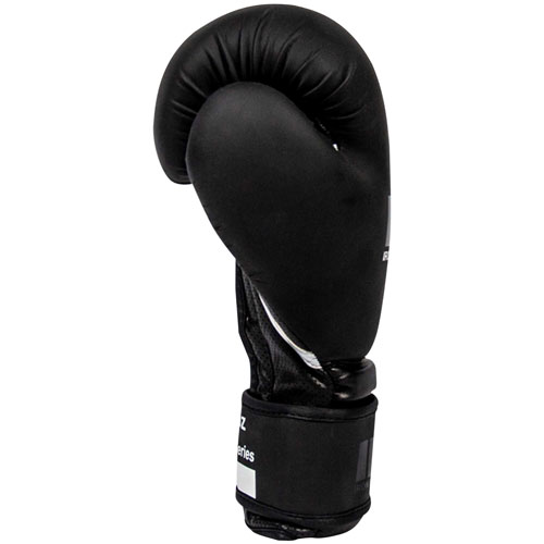 Gants de boxe de 12 oz Blackout Series d'Iron Body Fitness - Noir