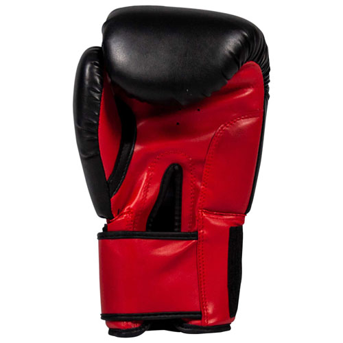 Gants de boxe de 16 oz Sport Series d'Iron Body Fitness - Noir/Rouge/Blanc