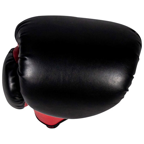 Gants de boxe de 16 oz Sport Series d'Iron Body Fitness - Noir/Rouge/Blanc