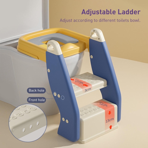 Siège de toilette pour apprentissage de la propreté avec escabeau pour enfants garçons filles