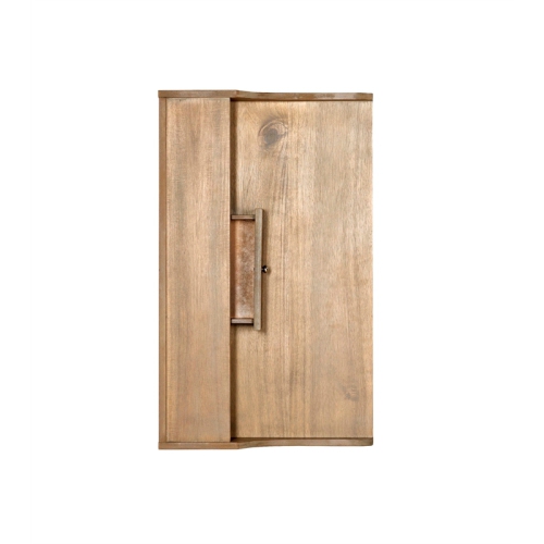 Linon Cade Wood Folding Desk in Rustic Brown