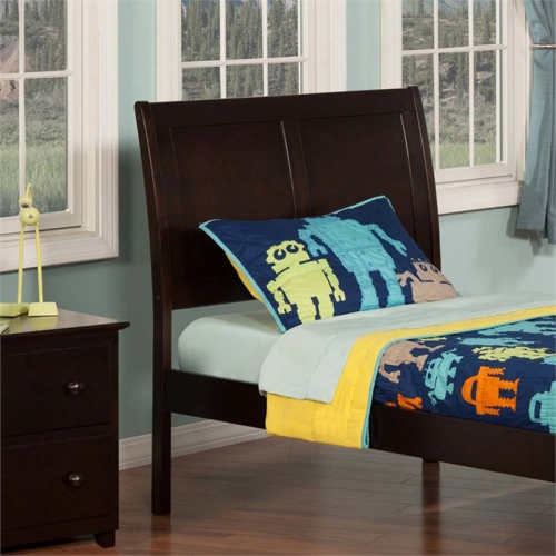 Leo & Lacey Twin Sleigh Headboard in Espresso