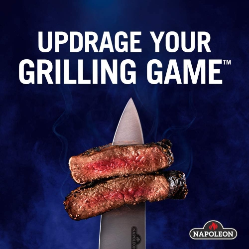 Napoleon Prestige 500 BBQ Grill, Stainless Steel, Propane Gas - P500RSIBPSS-3 With Infrared Rear And Side Burner, Premium Barbecue Gas Cart For