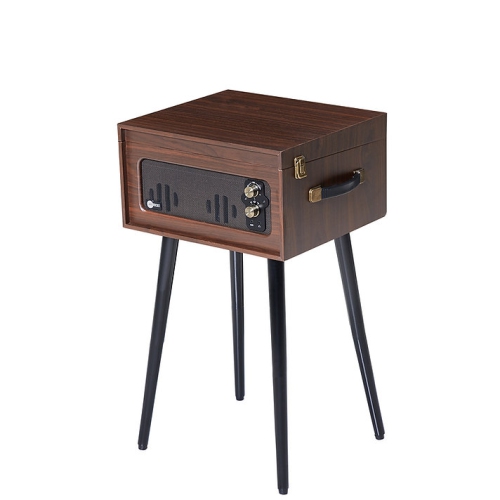 Arkrocket Discovery II Bluetooth Record Player Stand with 3-Speed Turntable