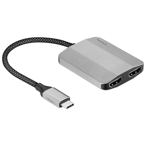 Insignia USB-C to Dual-HDMI with 4K Adapter
