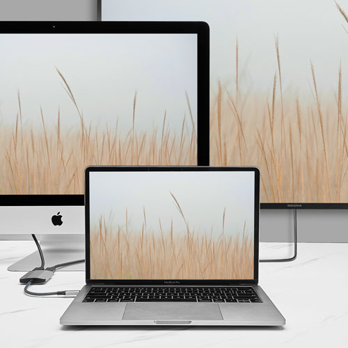 Insignia USB-C to Dual-HDMI with 4K Adapter