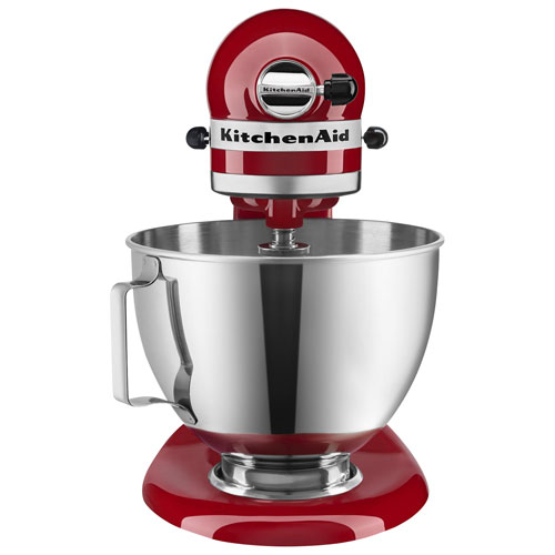Batteur sur socle à tête inclinable Ultra Power Plus de KitchenAid - 4,5 pte - 300 W - Rouge empire