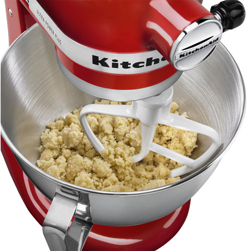 Batteur sur socle à tête inclinable Ultra Power Plus de KitchenAid - 4,5 pte - 300 W - Rouge empire