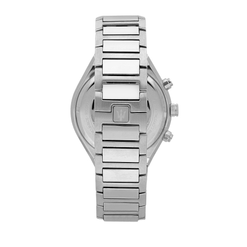 Stile 45Mm Quartz Stainless Steel Watch In Silver/Silver W/Rose Gold