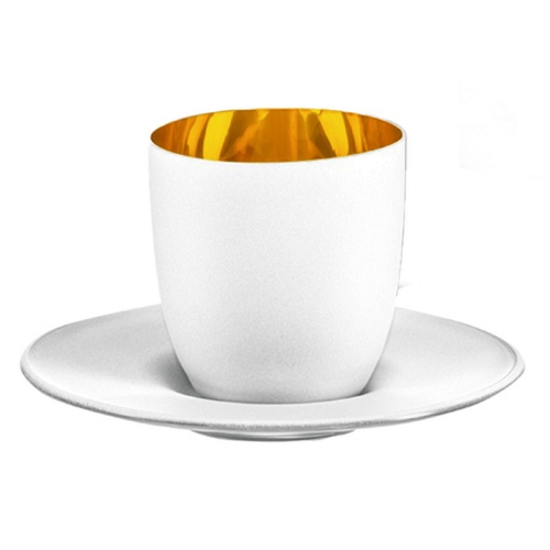 EISCH  Cosmo Espresso With Saucer In Gift Tube - In White