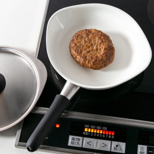 Sori Yanagi Ceramic Coating Frying Pan 18cm with lid