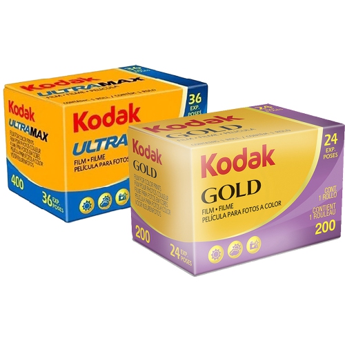 KODAK  Ultramax 35MM Film, 36 Exposure + 200 Color Negative Film 24 Exposure In Gold