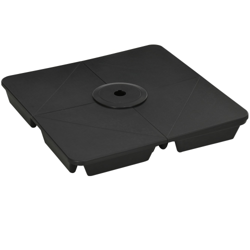 Outsunny 4PCs Cantilever Umbrella Base Weights up to 350lbs for Roma Banana Parasol, HDPE