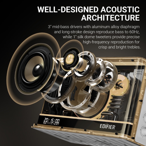 Edifier QD35 Tabletop Bluetooth Computer Speaker System - White