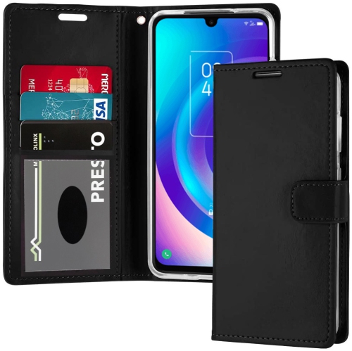 XCRS  Folio Magnetic Wallet Cover, Pu Leather Pouch With Card Slot And Stand Case for Tcl 30 5G (6.7 Inches) 2022