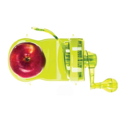 Starfrit - Pro Peeler Apple Peeler, Non-Slip Suction Base, Green