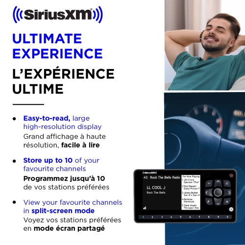 SiriusXM Onyx EZR Satellite Radio with Vehicle Kit + FM Direct Adapter