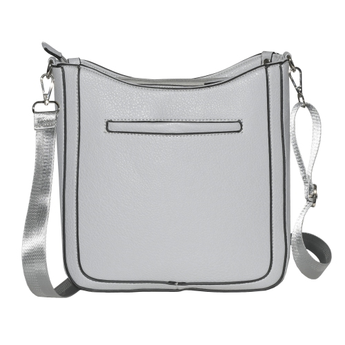 NICCI Crossbody Bag with Web Strap Grey