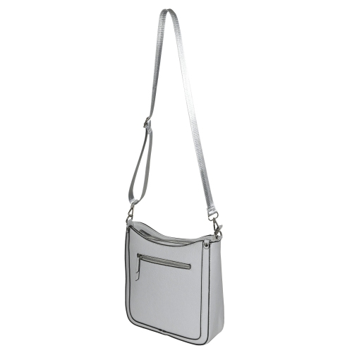 NICCI Crossbody Bag with Web Strap Grey