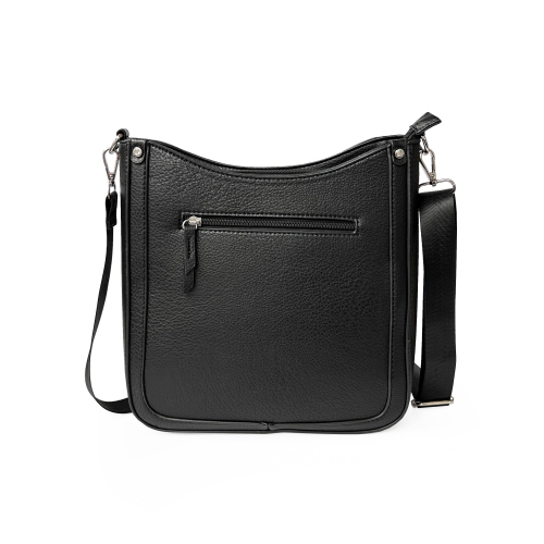 NICCI  Crossbody Bag With Web Strap In Black