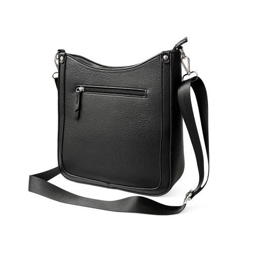 NICCI Crossbody Bag with Web Strap Black
