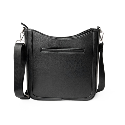 NICCI Crossbody Bag with Web Strap Black