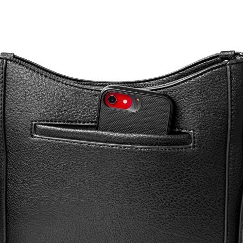 NICCI Crossbody Bag with Web Strap Black