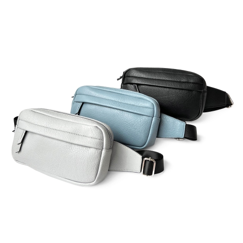 NICCI Waist Bag with Web Strap Powder Blue