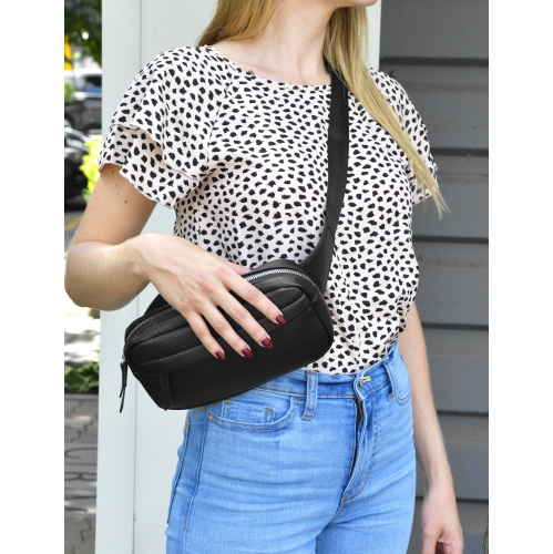 NICCI Waist Bag with Web Strap Black