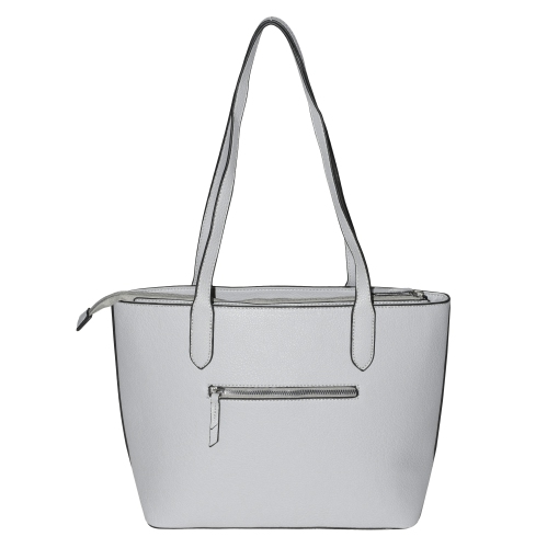 NICCI Tote Bag with Slit Pocket Grey