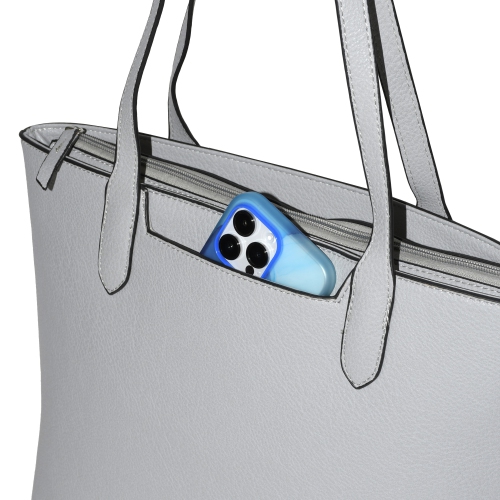 NICCI Tote Bag with Slit Pocket Grey