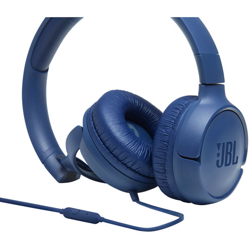 JBL Tune 500 On-Ear Headphones - Blue